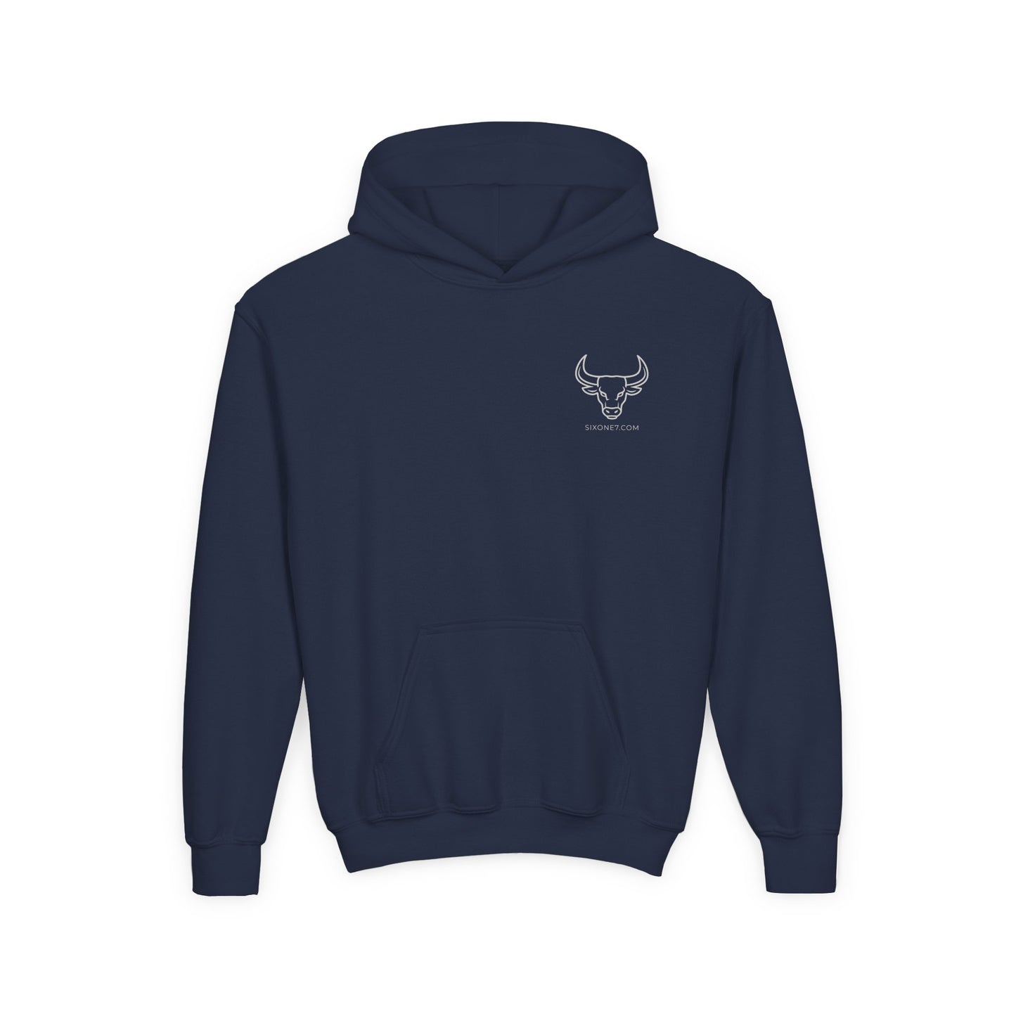 Youth Hoodie - "Too Tired For This" Graphic Pullover