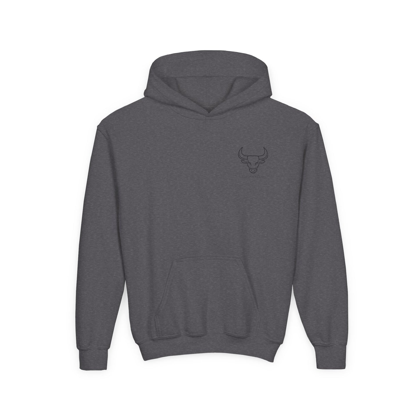 Youth Hoodie - "Too Tired For This" Graphic Pullover