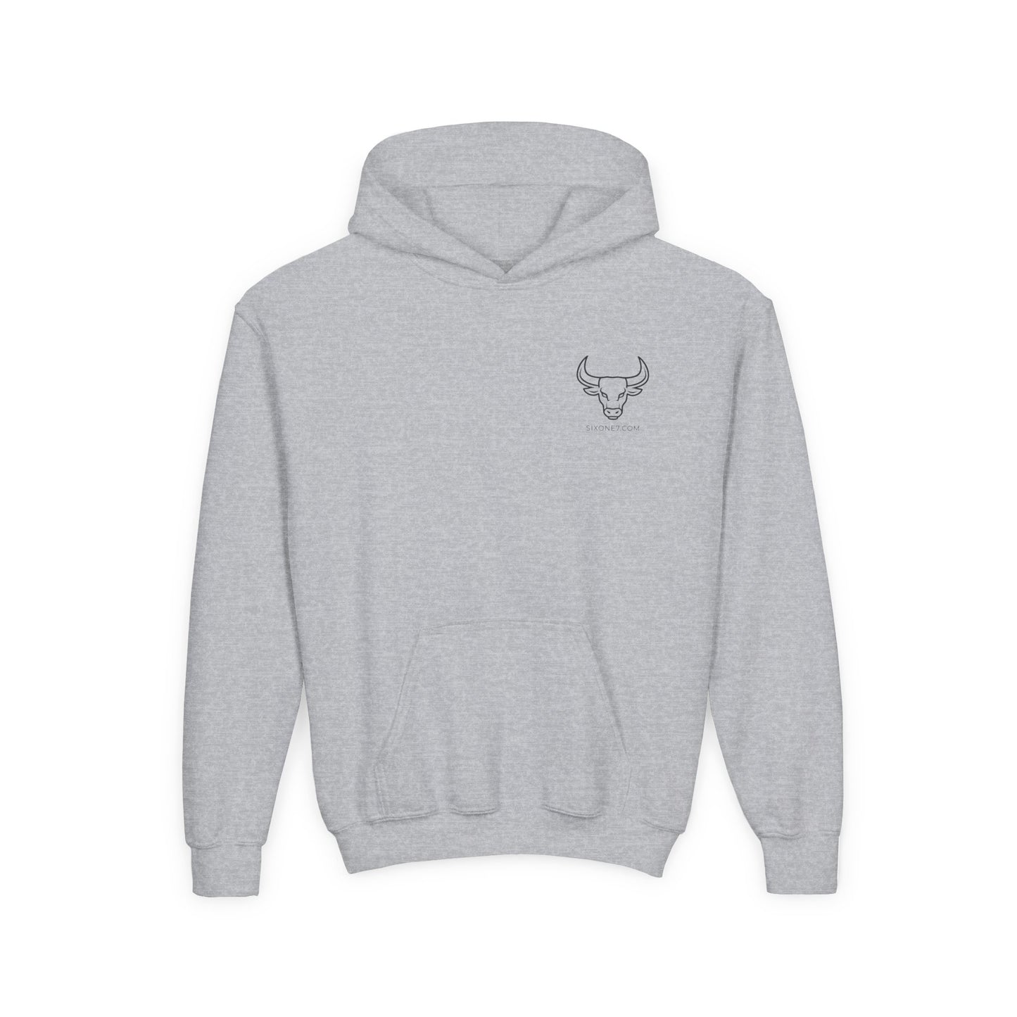 Youth Hoodie - "Too Tired For This" Graphic Pullover